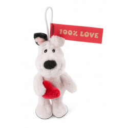 Anhänger Love Hund stehend "100% LOVE" 