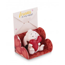 Love Hase Figur in Geschenkbox mit Botschaft"Forever in my heart"