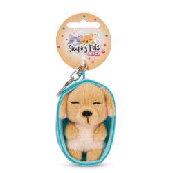 Schlüsselanhänger Sleeping Pets Hund karamell